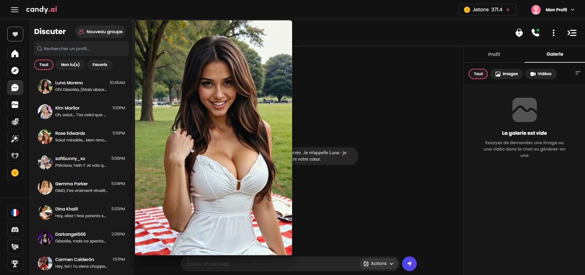Avaliação Candy AI — chat imersivo com Luna