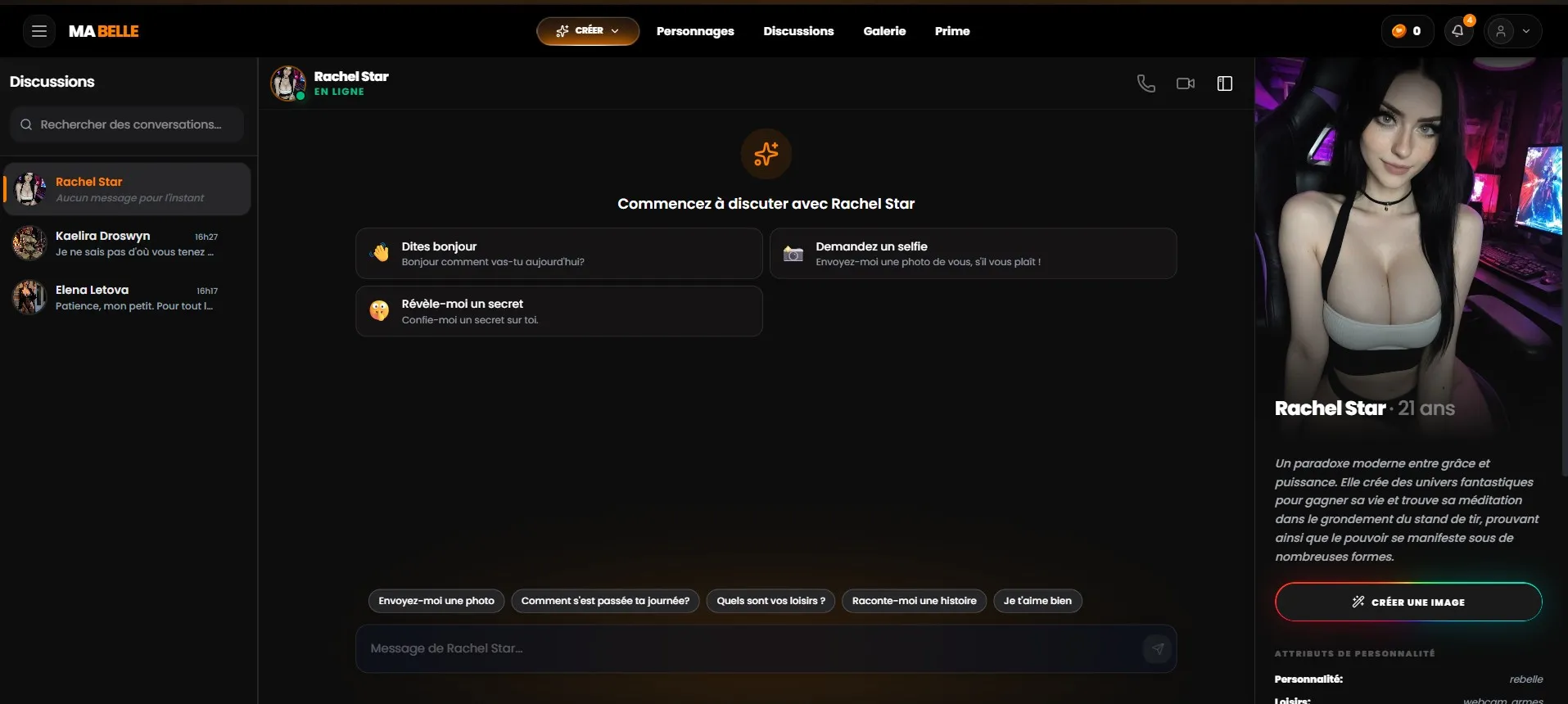 MyLovely AI — grade de preços completa