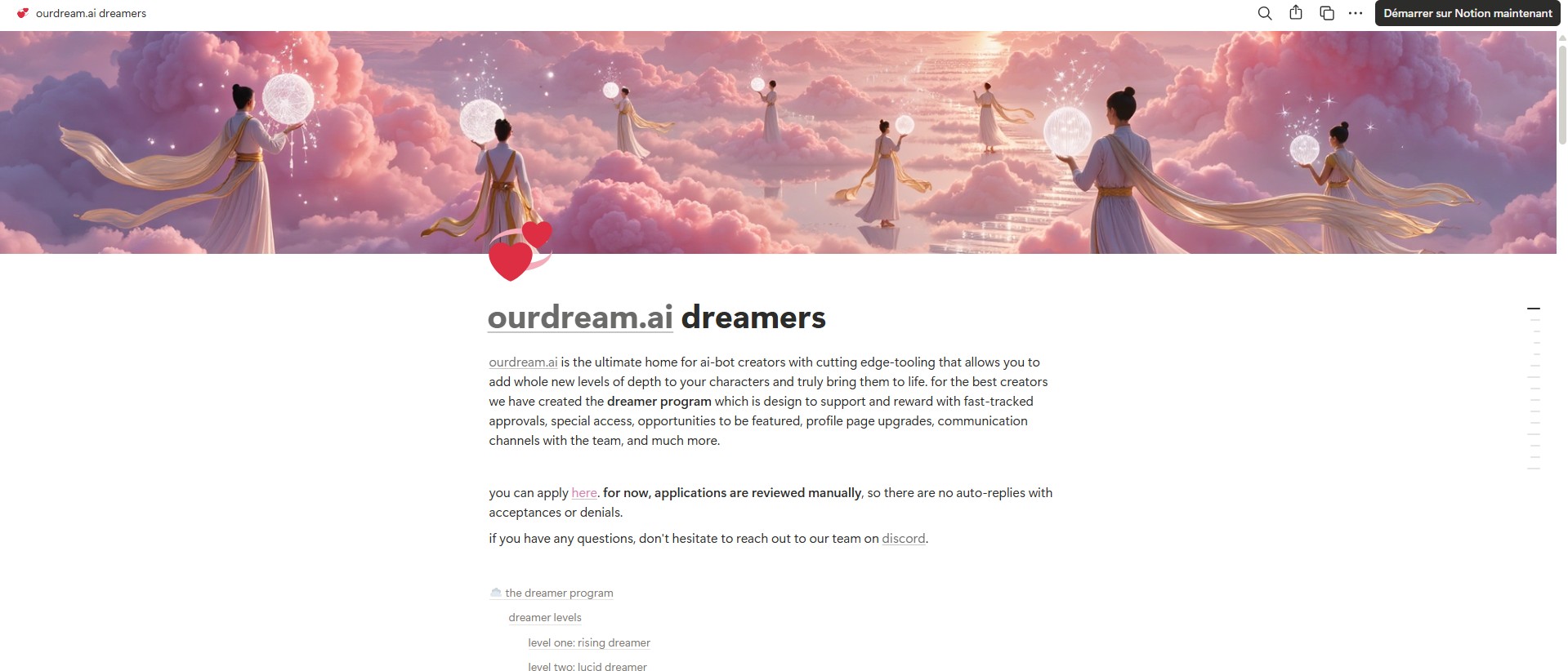 Avaliação OurDream AI — programa Dreamers criadores